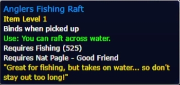 wow mop anglers fishing raft